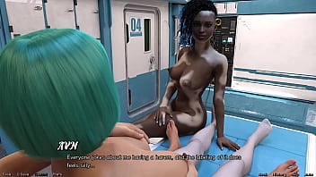 Stranded in space #172 fucking my hot doctor while vitiligo girl swallows my cum