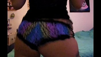 Girl shakes her big white booty