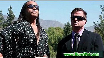 Busty masseuse in nuru massage 10