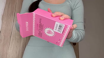 Hungarian girl shows off her pink toy in hungarian babe