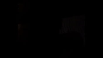 Pov in a dark motel room with filipina petit screamer