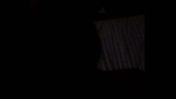 Pov in a dark motel room with filipina petit screamer