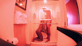 Enjoying ourselves in a waikiki hotel room