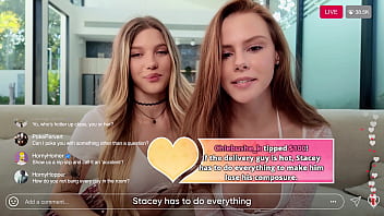 My viewers dared me to fuck the delivery guy while live