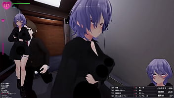 エレベーターに一緒に乗った人にバレないように…