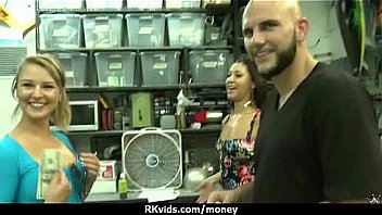 Sexy teen nails her butt on hard dick for cash 6