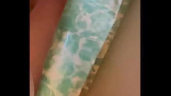 Cumming hard at the end having fun in the bathtub