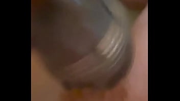 Cumming hard at the end having fun in the bathtub