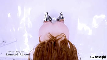 Timeless brunette elegance got seduced by the producer