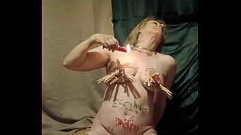 2025 05 19 esclave f autoseance pinces bougies et insultes