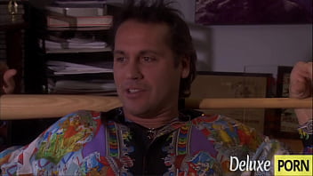 Hot hairy redhead milf banged in the garden