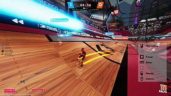 Le lleno la boca de leche y se corre encima de la mesa