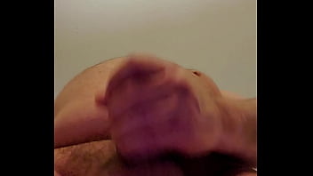 Stroking and cumming in hotel