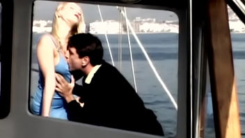 On the boat out at sea gina has sex with a man wearing a suit On the boat out at sea gina has sex with a man wearing a suit