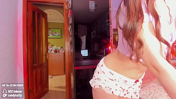 Show of rinushka close up in front of the cam