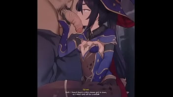 Mona cleans your cock