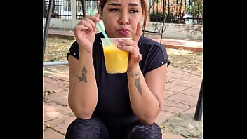 I buy the cleaning lady something to eat and in gratitude she shows me her big tits with milk I buy the cleaning lady something to eat and in gratitude she shows me her big tits with milk