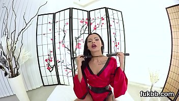 Slutty teen rubs vulva and gets licked and penetrated in pov