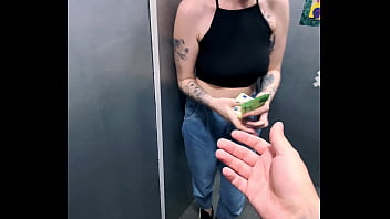 Redhead beauty gets dicked by the mirror