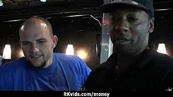 Desperate teen naked in public and fucks to pay rent 19