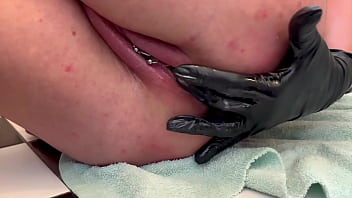 Anal 3 finger masturbate and asshole working and pee on the end