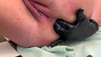 Anal 3 finger masturbate and asshole working and pee on the end