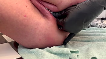 Anal 3 finger masturbate and asshole working and pee on the end