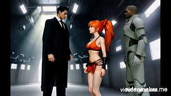 A Small Very Cute Young Woman With Long Orange Hair Will Be Surprise By An Evil Genius On An Island thumbnail