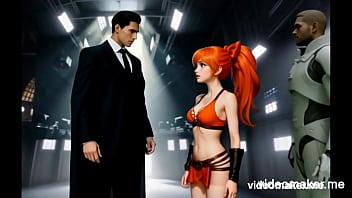 A Small Very Cute Young Woman With Long Orange Hair Will Be Surprise By An Evil Genius On An Island thumbnail