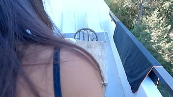 Sheila ortega pillada mañanero en una terraza de ibiza follando en silencio para no se descubiertos por los vecinos