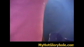 Amazing cock sucking through a gloryhole 28