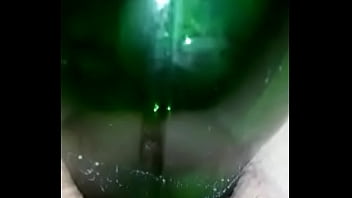 Gf fucking a bottle very wet