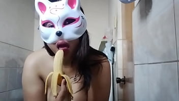 She would suck your cock but she just have a banana She would suck your cock but she just have a banana