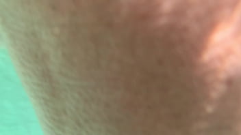 Underwater creampie and dildo in pussy