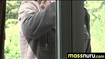 Nuru massage ends with a hot shower fuck 2