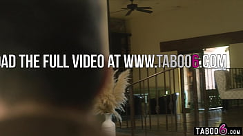 Ebony babysitter double fucked by her boyfriend and a neighbor