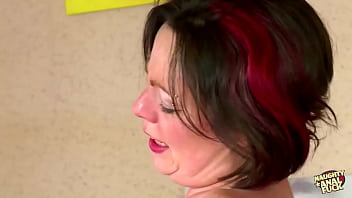 Another voluptuous woman with ample breasts had a sexual encounter with a well endowed man who penetrated her anus