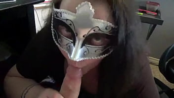 Naughty phoenix with a mouthful of cock