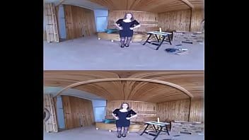 Carpenter's submissive client tied up for anal sex