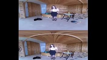 Carpenter's submissive client tied up for anal sex