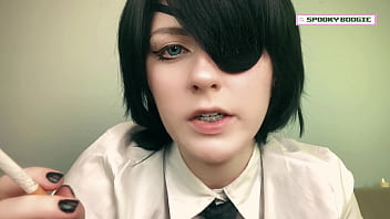 Himeno saw you taking her cigarettes and made you suck her toes and pegged you