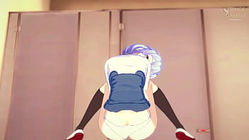 An encounter in the bathroom with ayanami