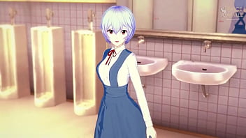 An encounter in the bathroom with ayanami