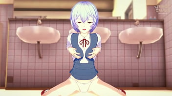 An encounter in the bathroom with ayanami