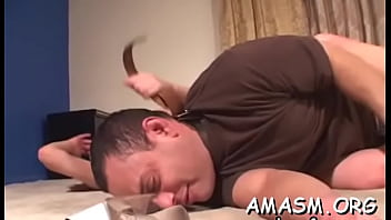 Ambitious floosy is about to play with a fake penis