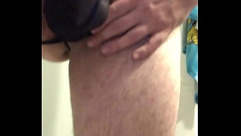 Sun692 black lingerie butt plug