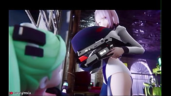 Gorwing boobs huge boobs 3d