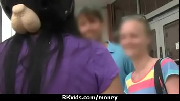 Sensual girl talked into having sex for cash 1