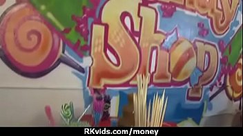 Sensual girl talked into having sex for cash 1