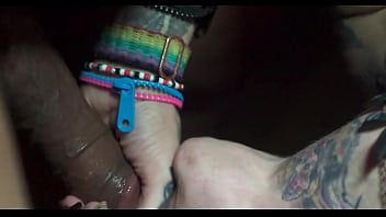 New Neighbor Skarlit Angel Said She Wanted To Try Sucking Some Black Dick thumbnail